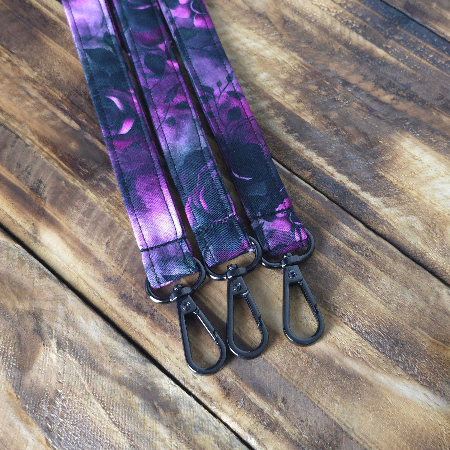 Gothic Roses | Handmade Fabric Lanyard