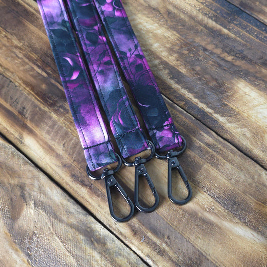 Gothic Roses | Handmade Fabric Lanyard