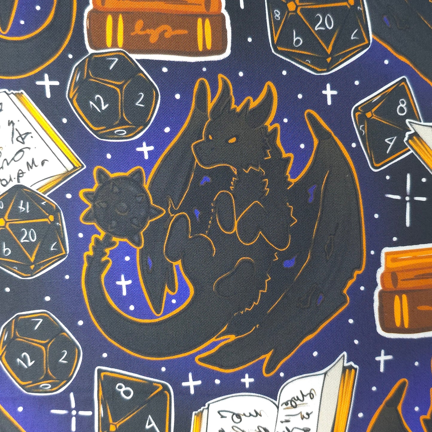 Dice & Dragons | Large Luxe Scrunchie