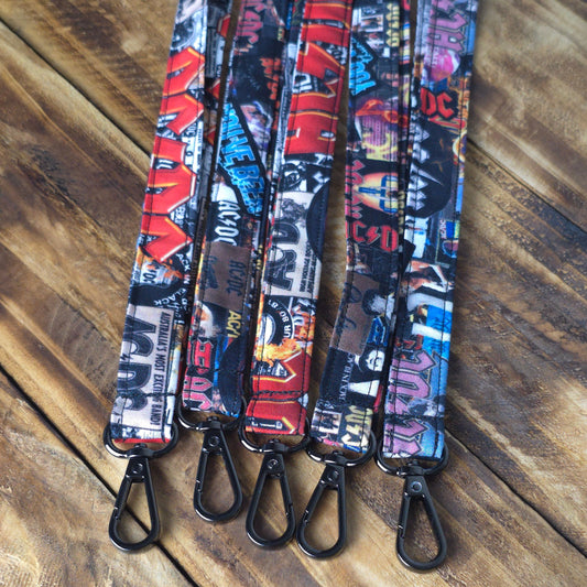 AC/DC | Handmade Fabric Lanyard
