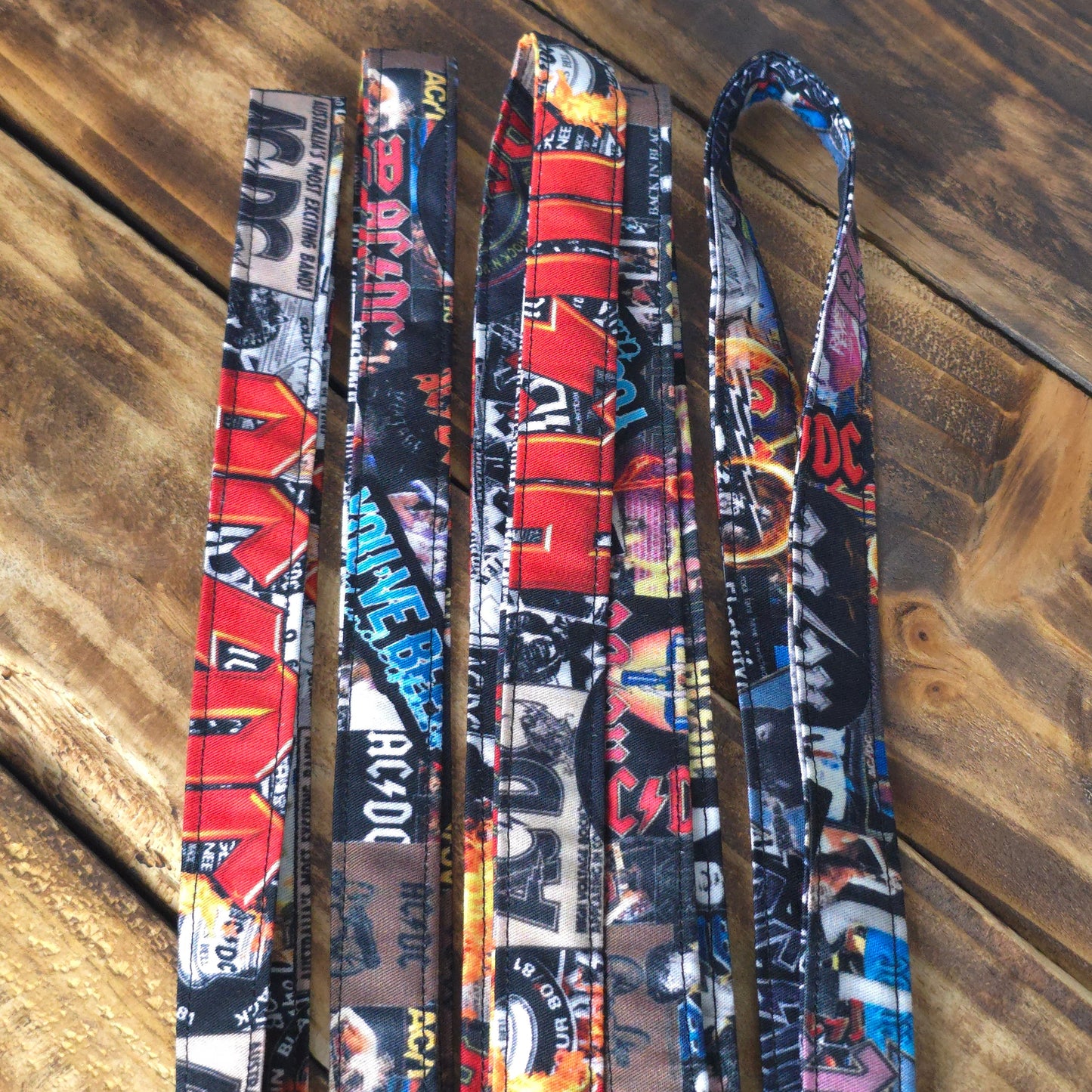 AC/DC | Handmade Fabric Lanyard