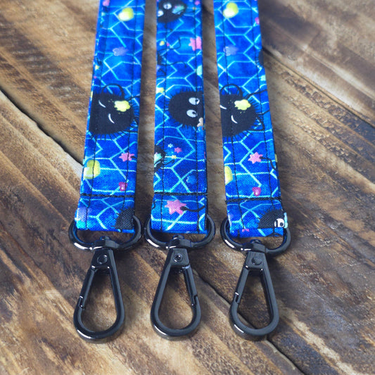 Soot Sprite | Handmade Fabric Lanyard