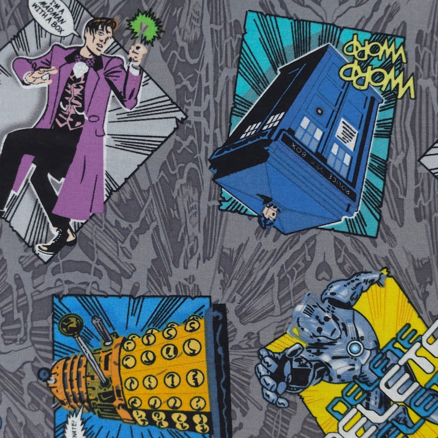 Doctor Who Grey | Cushion Cover