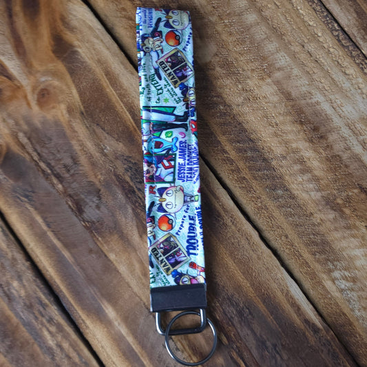 Team Rocket | Fabric Wristlet Keychain