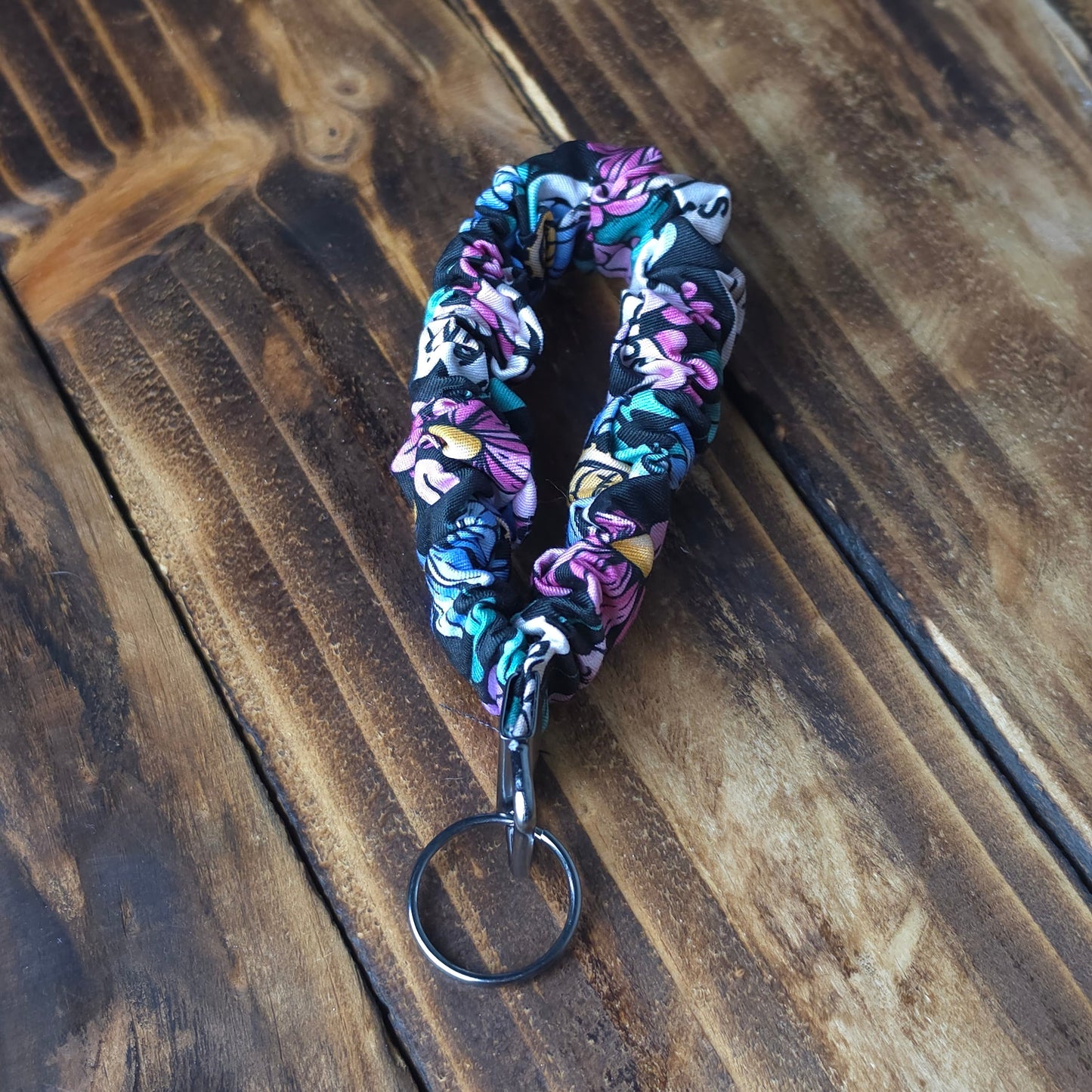 Blink 182 Floral | Scrunchie Wristlet