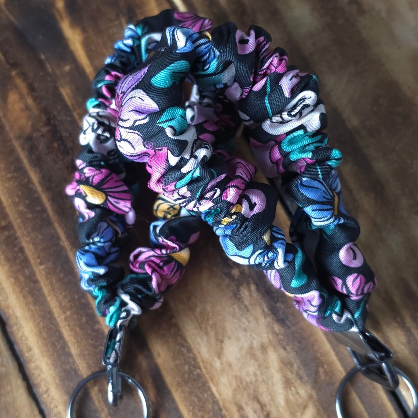 Blink 182 Floral | Scrunchie Wristlet