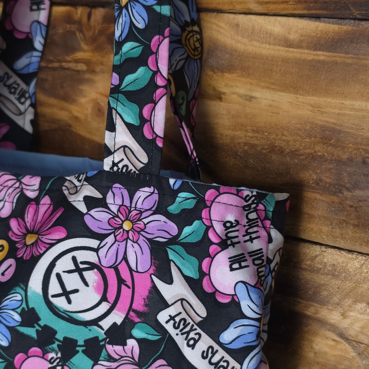 Blink 182 Floral | Small Tote Bag