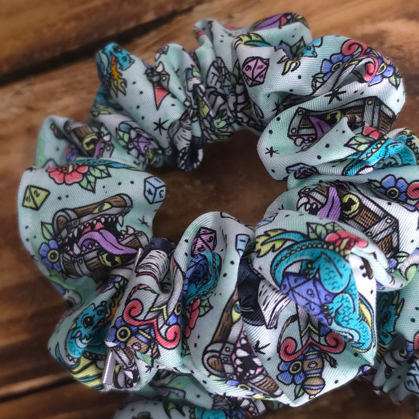 Dungeon Doodles | Large Luxe Scrunchie