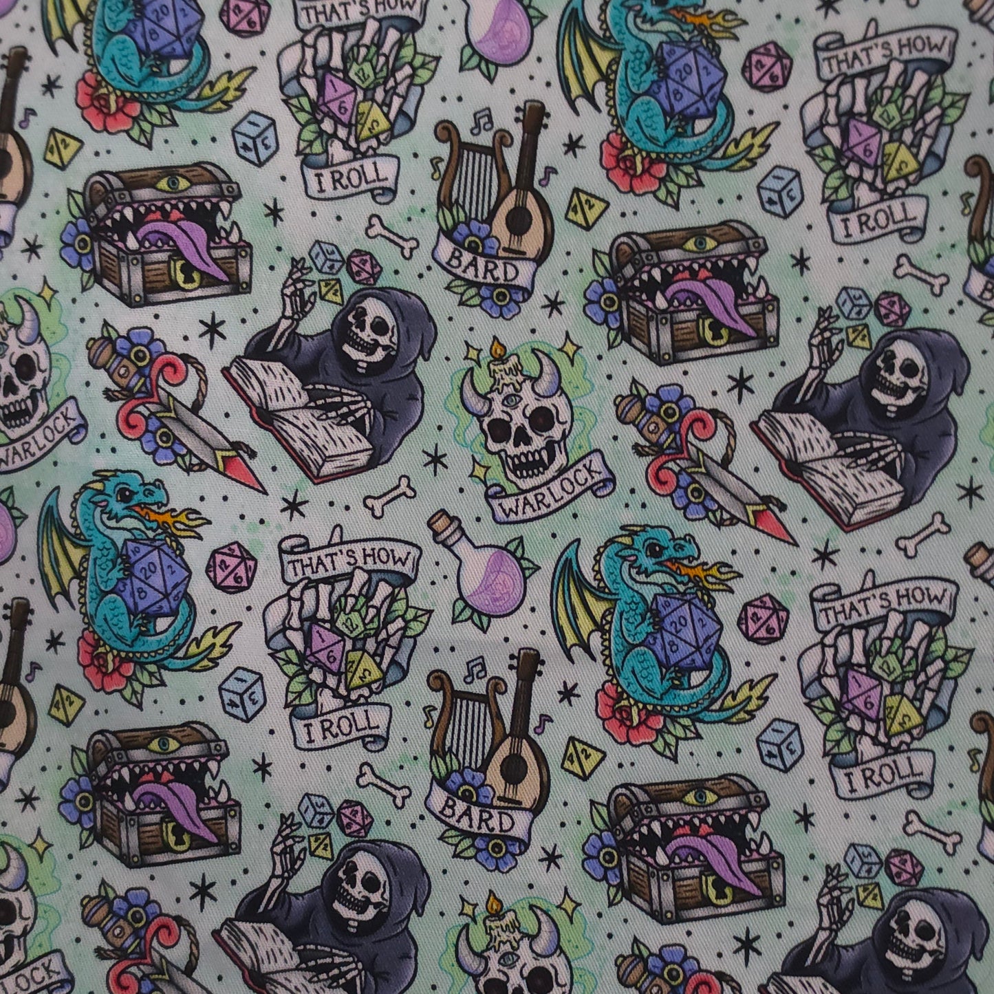 Dungeon Doodles | Large Luxe Scrunchie