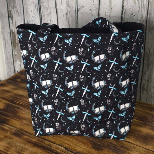 Books and Daggers | Medium Tote Bag